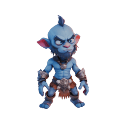 Cartoon knight figure