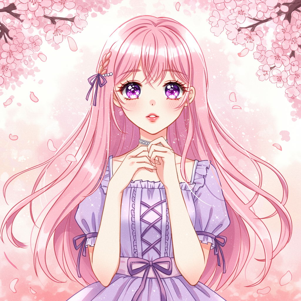 Shōjo anime style example