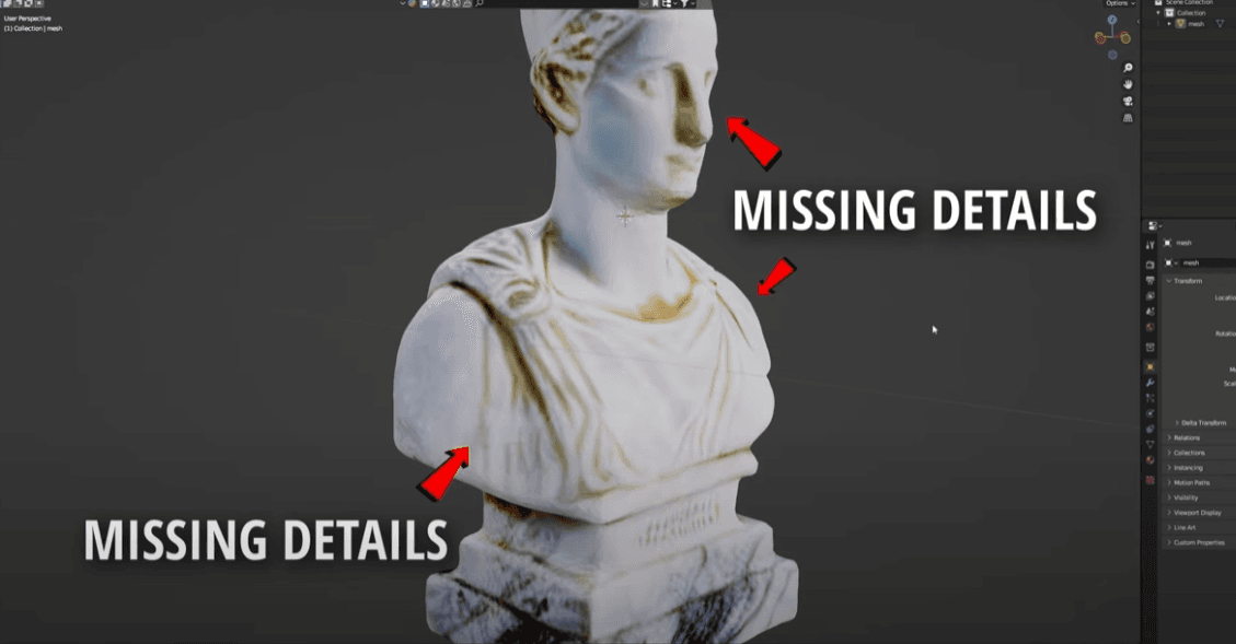 AI Model Missing Details