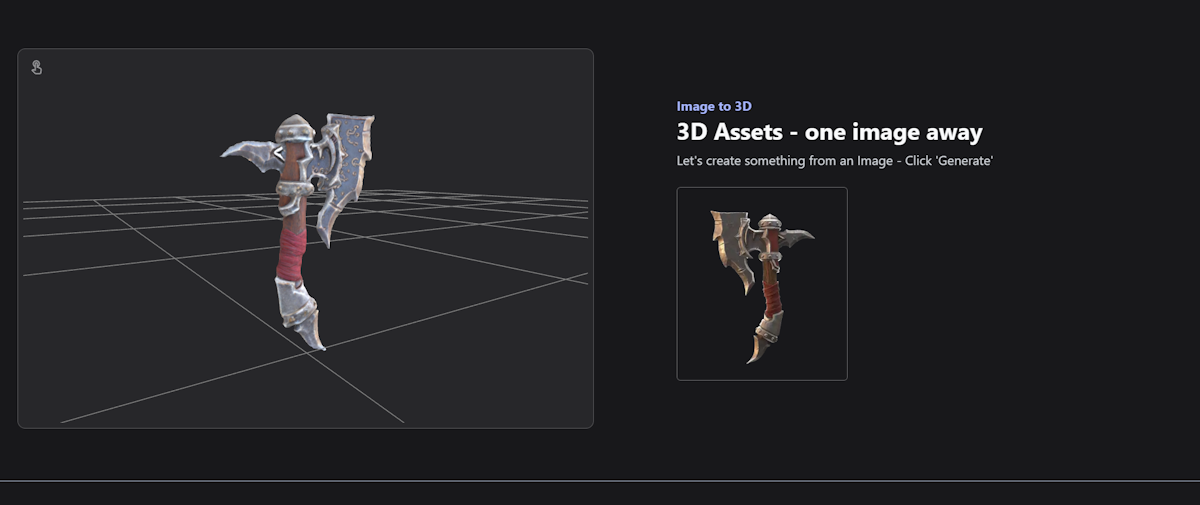 AI-generated 3D models showcase