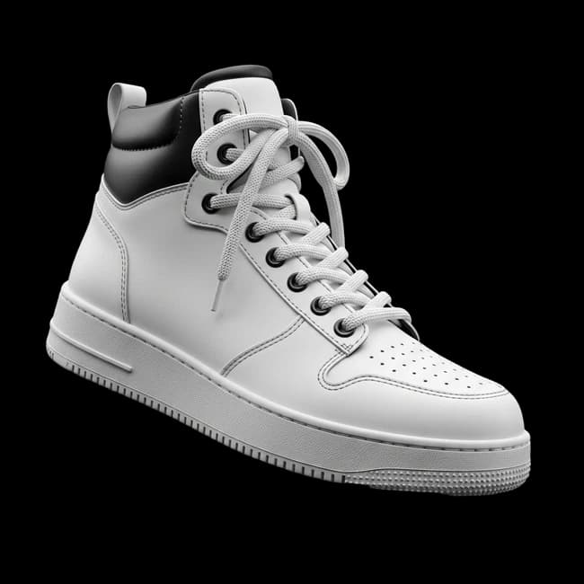 AI-generated 3D sneaker for e-commerce product visualization