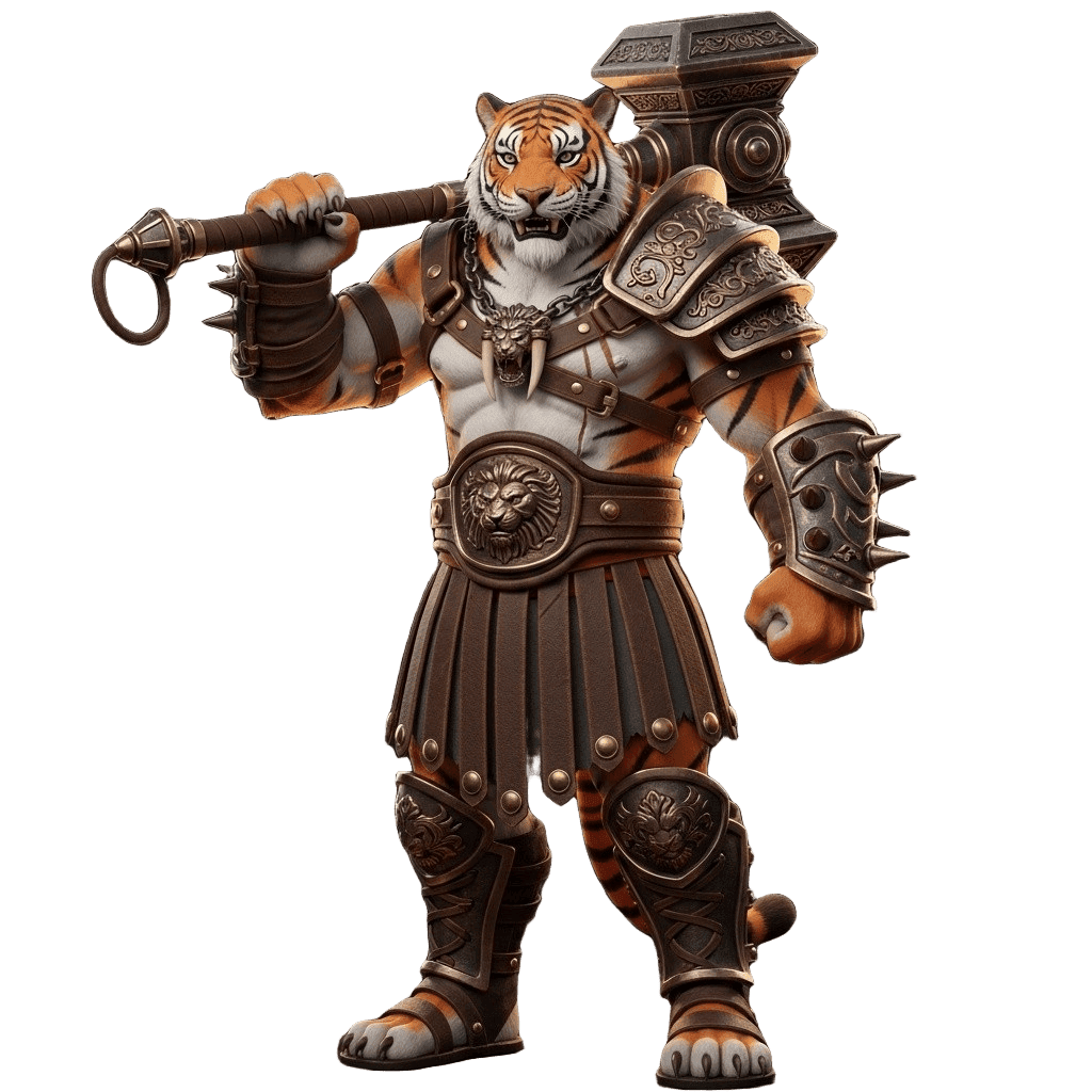 AI-generated 3D character model