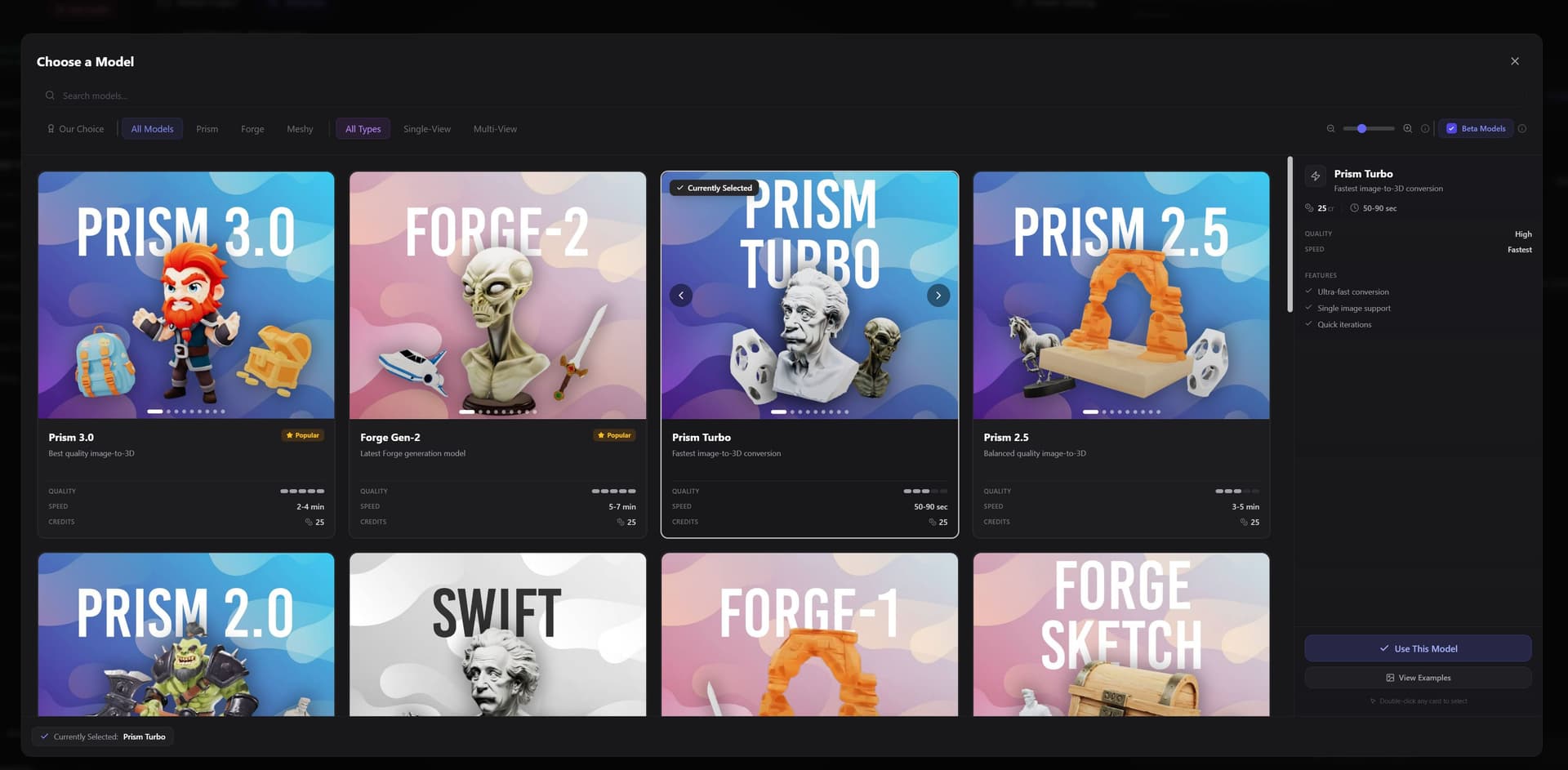 Speed-Optimized Models - Forge Sketch and Prism Turbo
