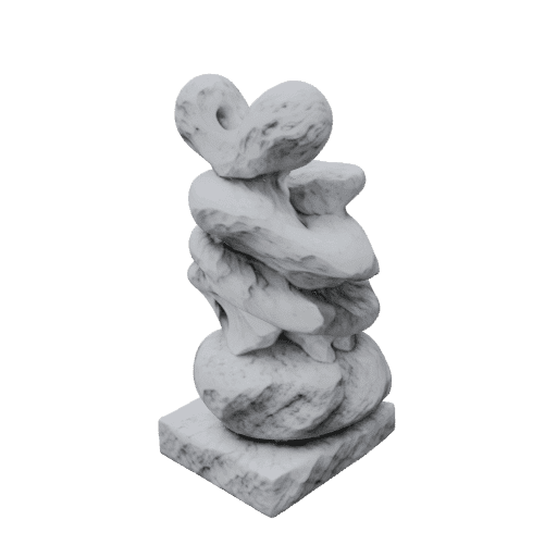 An sculpture in the form of convolutions