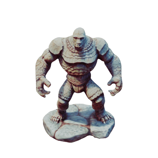 A golem made of stone