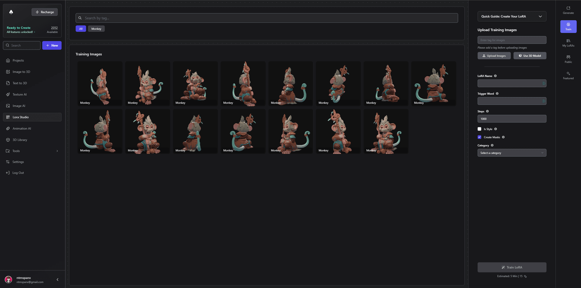 Lora Training Interface